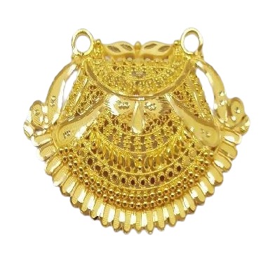 22k YELLOW Gold Double Kunda Pendent HALMARKED JEWELLERY
