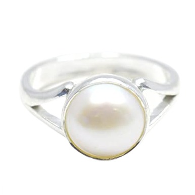 6.25 RATTI PEARL SILVER RING