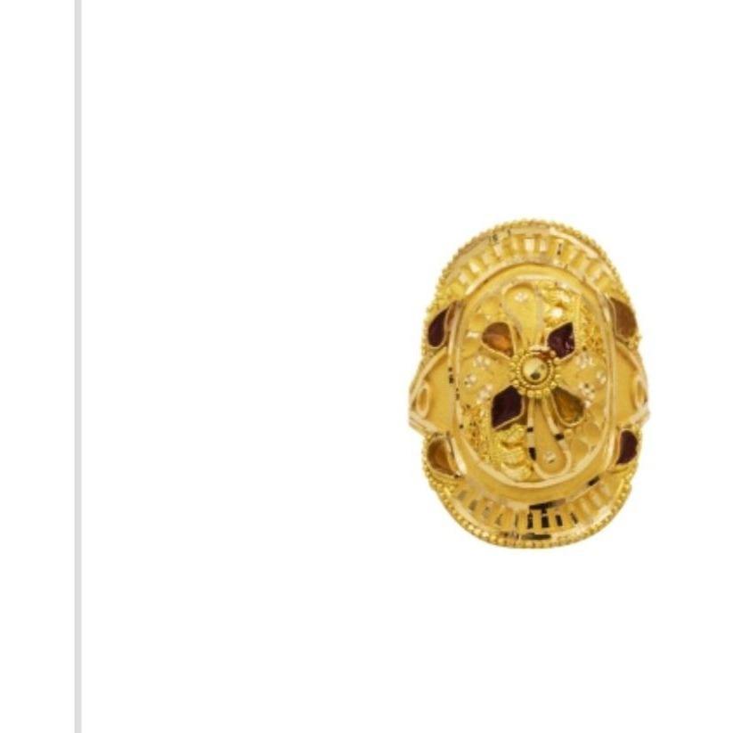 22 k light weight yellow gold ladies ring