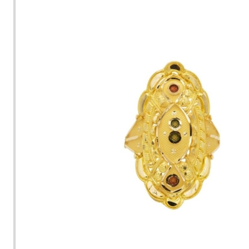 22 k light weight yellow gold ladies ring