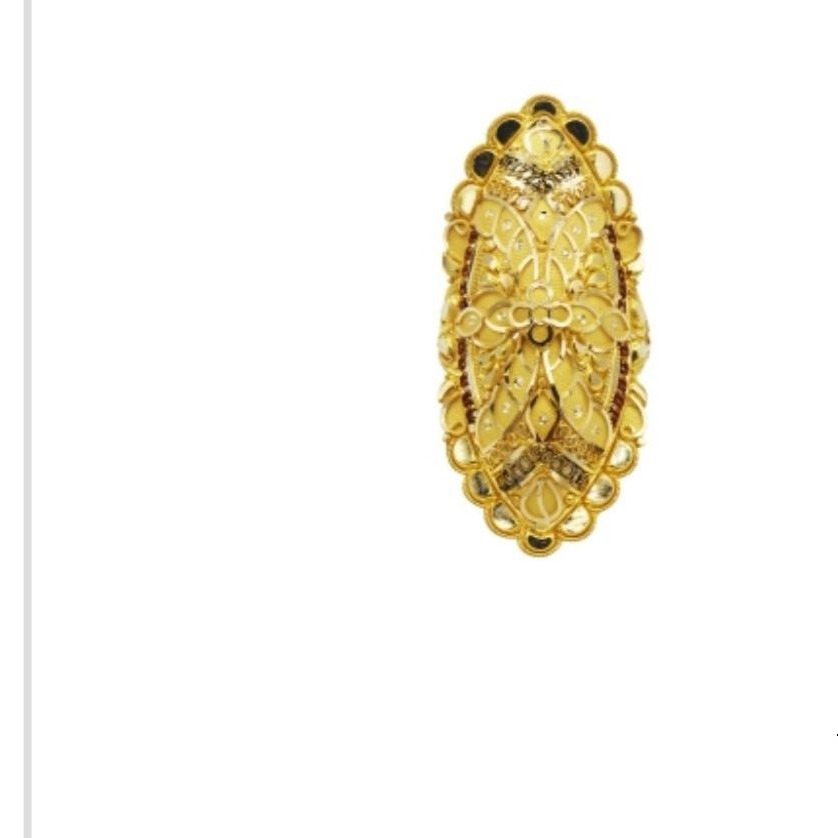 22 K Light Weight Yellow Gold Ladies Ring