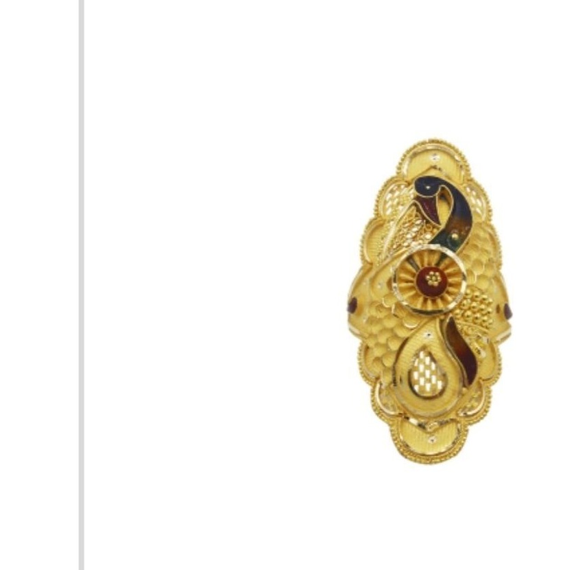 22 K Light Weight Yellow Gold Ladies Ring