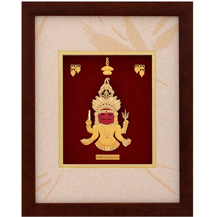 GOD NAKODA JI DIVINE PHOTO FRAME 24 K GOLD