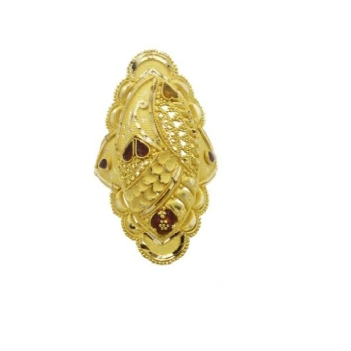 22 k light wt gold ladies ring RJ-LRG-011