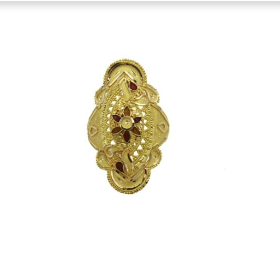 22 k light weight yellow gold ladies ring rj-lrg-008