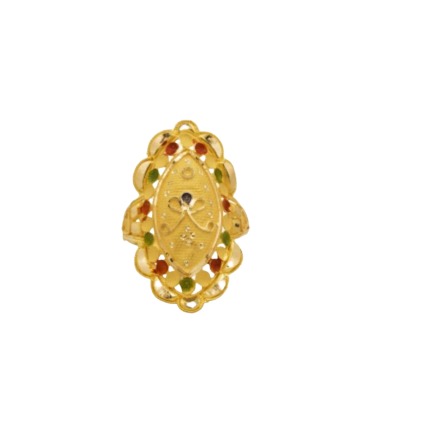 22 k light wt gold ladies ring RJ-LRG-006