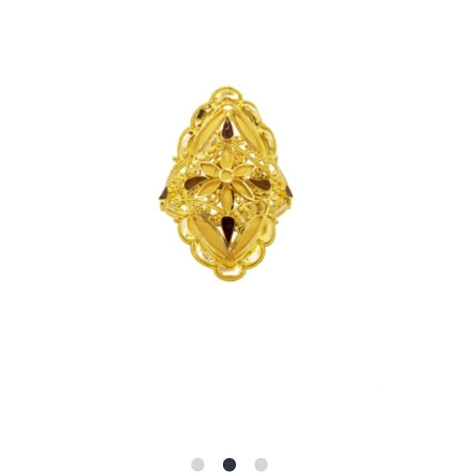 22 k,  light weight yellow gold, hallmrk  ladies ring rj-lrg-003