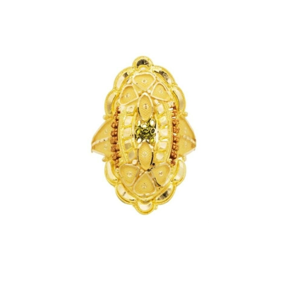 22 k  light weight yellow gold ladies ring RJ-LRG-002