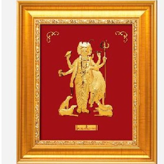 24 k gold god dattaguru photo frame rj-pga35