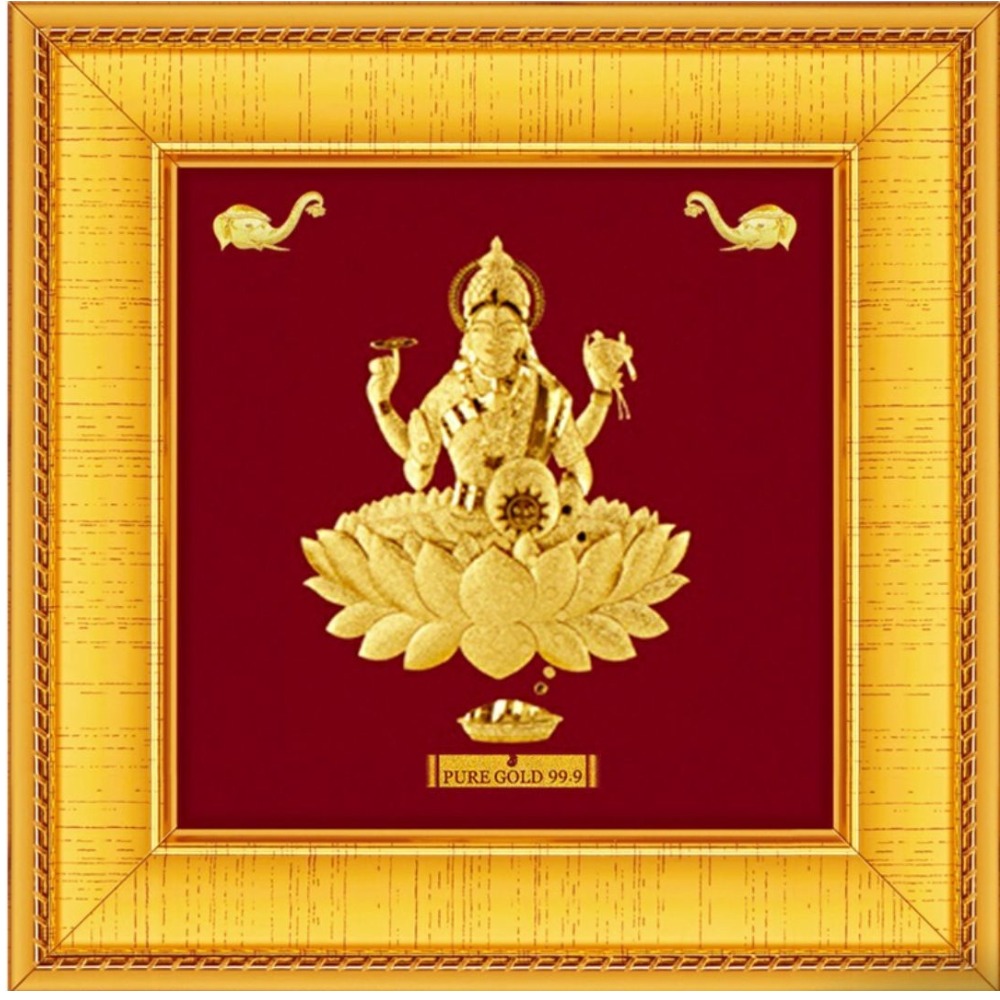 24 K GODESS LUXMI GOLD PHOTO FRAME RJ-PGA15