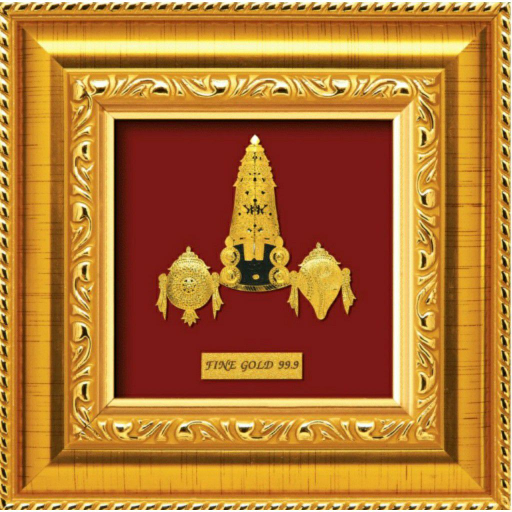 24 K GOD BALAJI NAMAN GOLD PHOTO FRAME RJ-PGA03