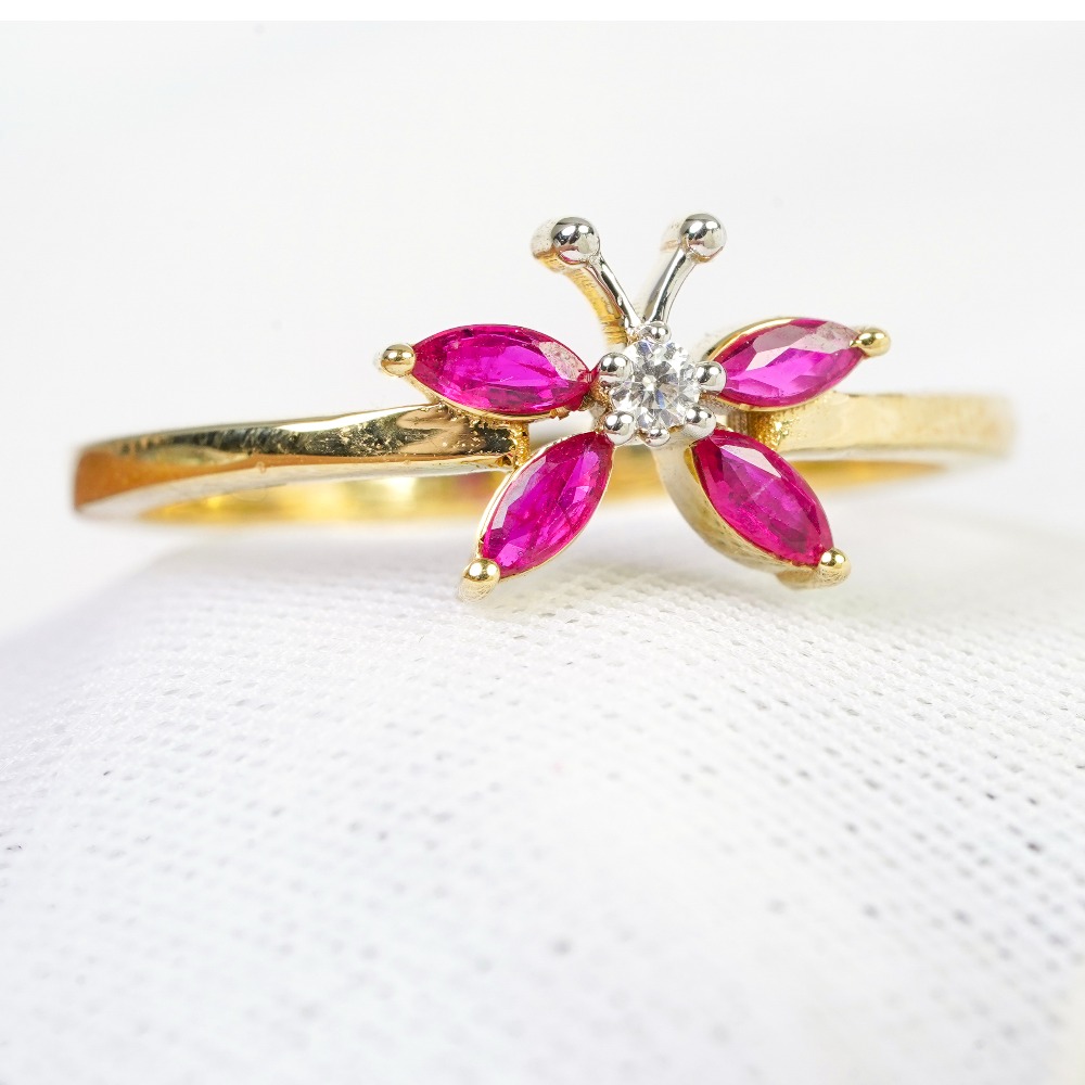 22kt gold plain ring