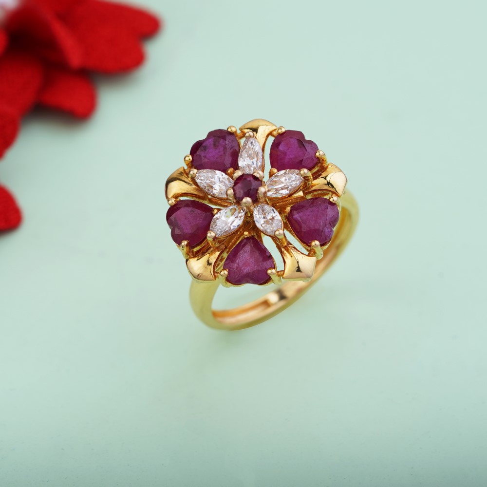 18k Yellow Gold Modern Daily Wear Ring