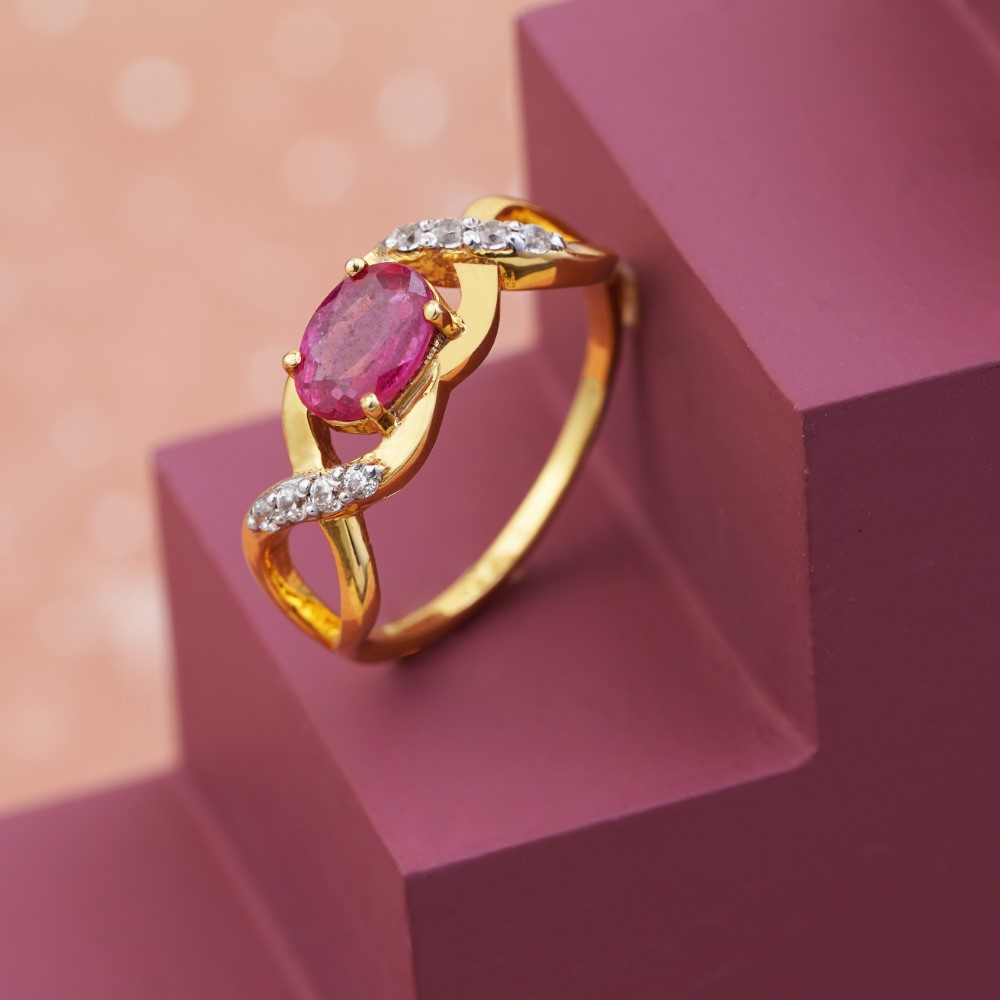 18k gold With diamond classic ring
