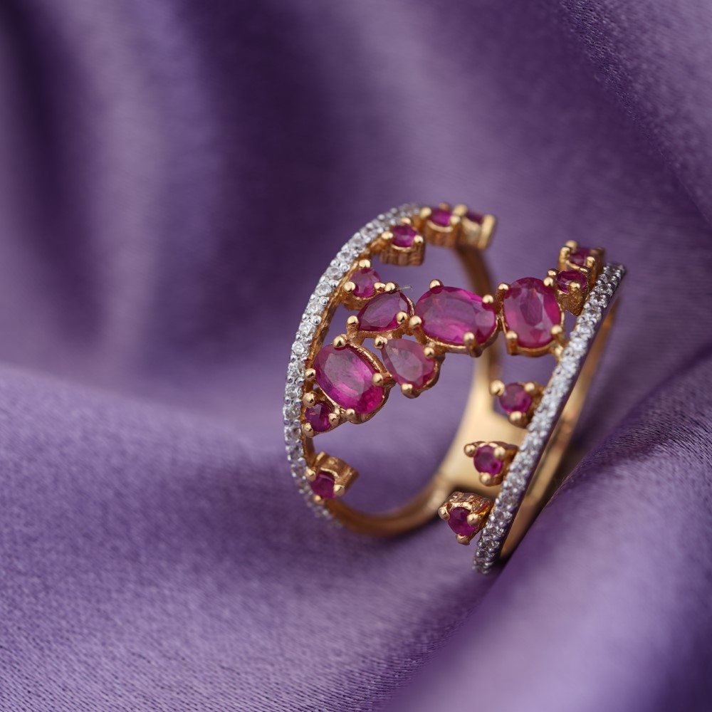 18k Yellow Gold Fancy Handmade Ring
