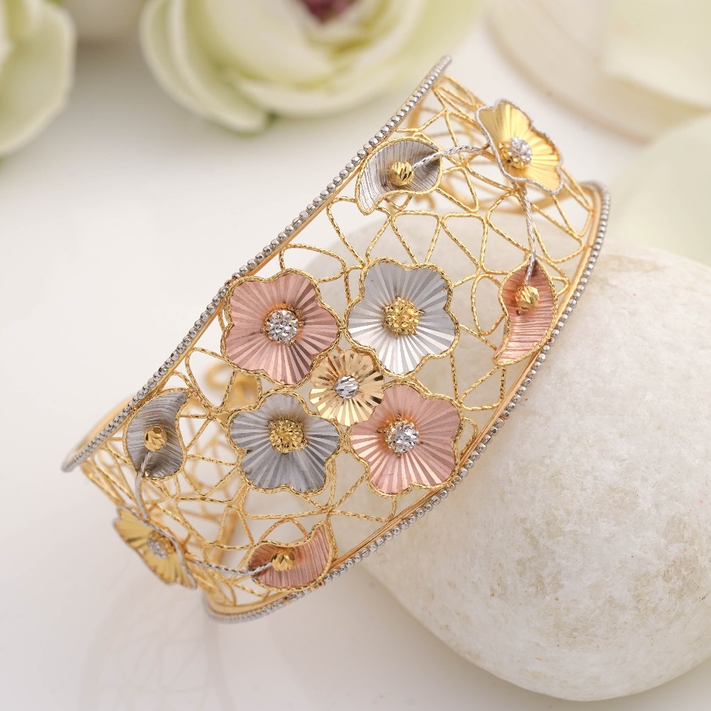 22kt italian flower bracelet