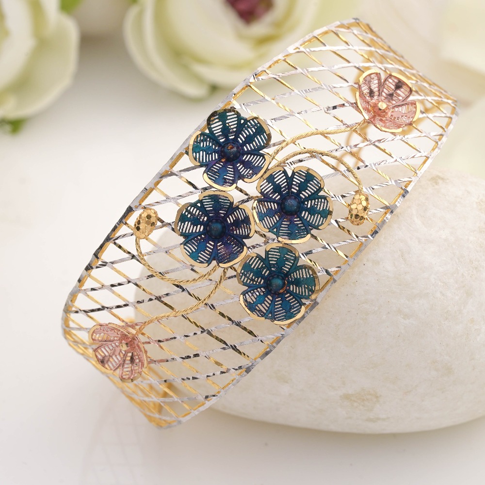 22KT italian flower bracelet