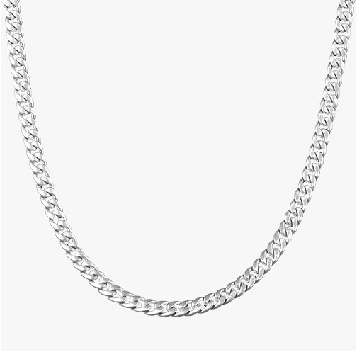 Domed Curb Chain For Men