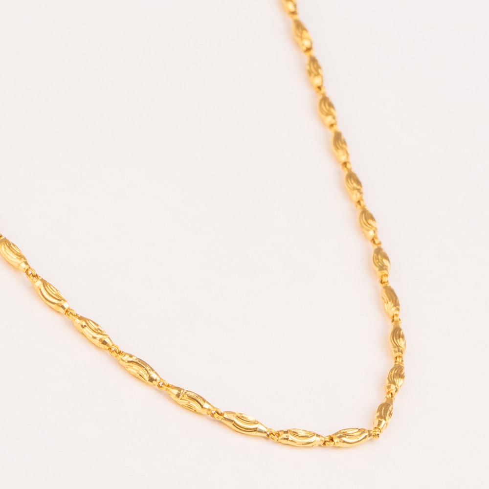 Designer 22kt gold chain for ladies