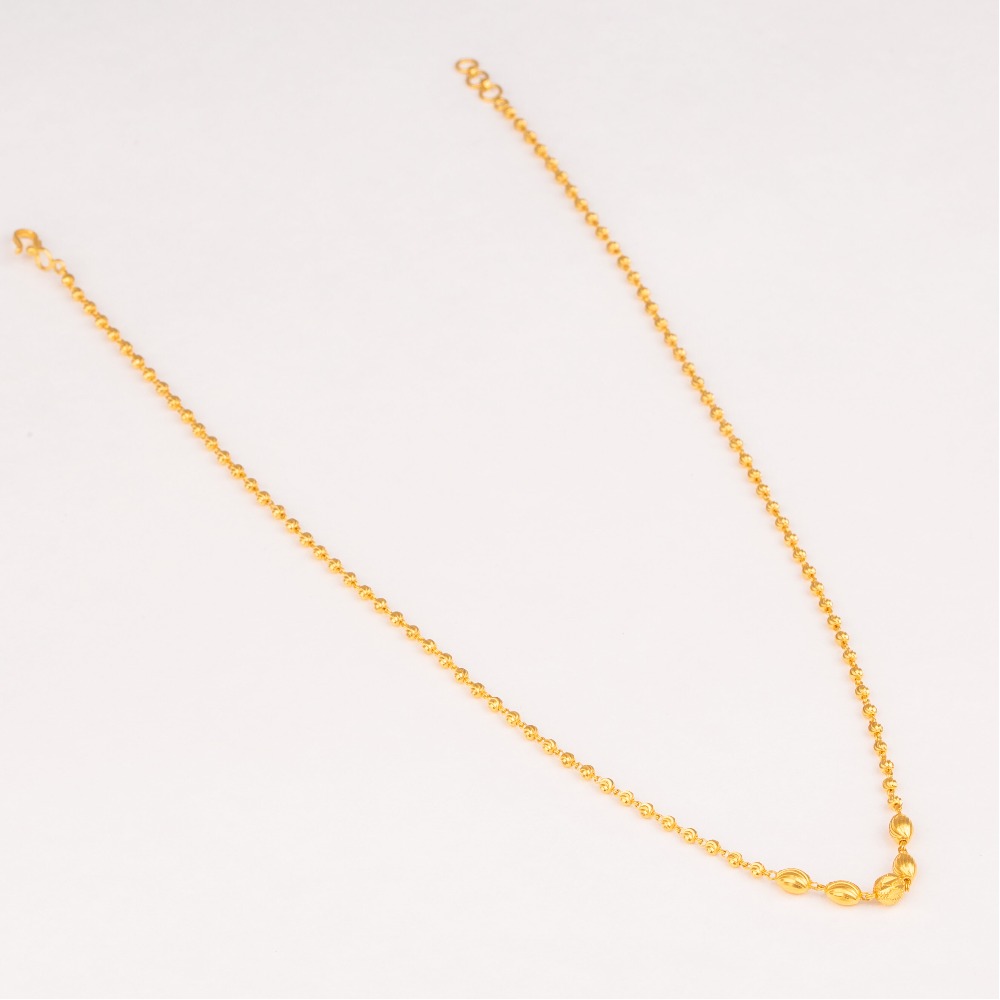Designer 22kt gold motif mala