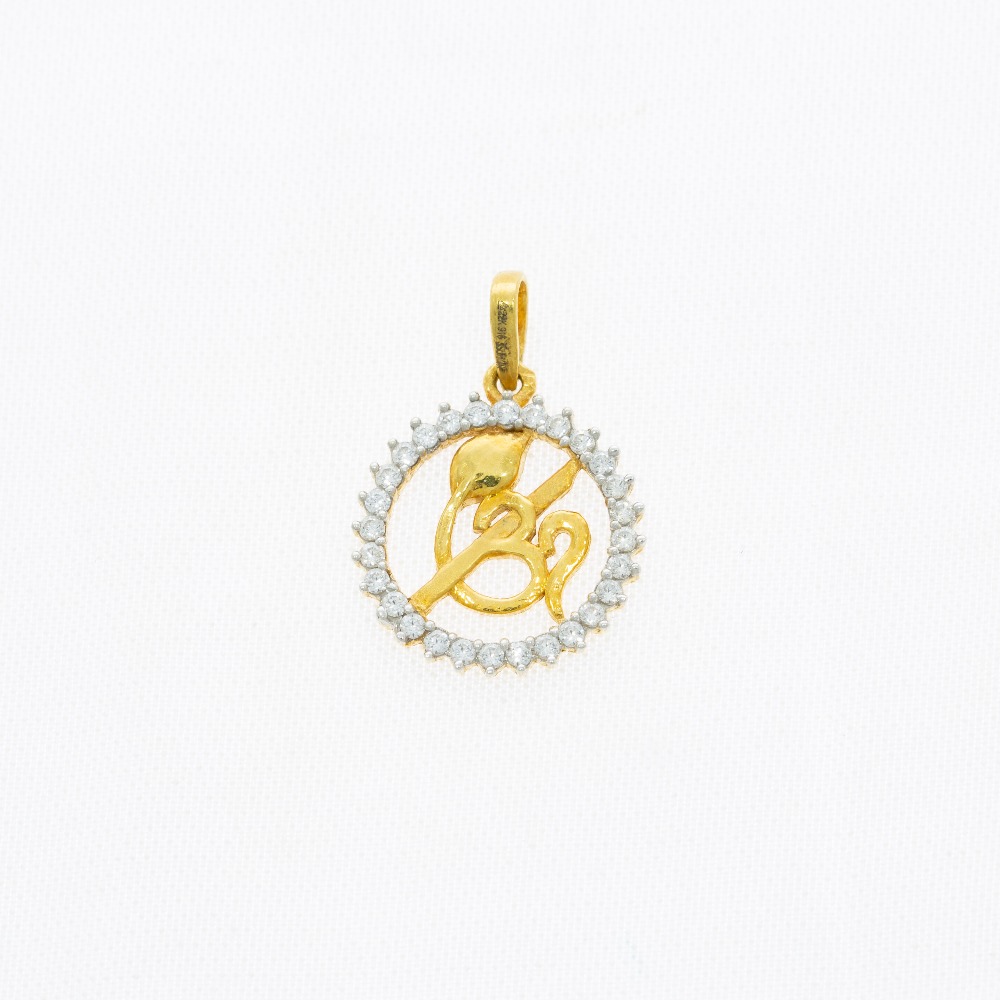 22kt Spiritual Gold Om Pendant