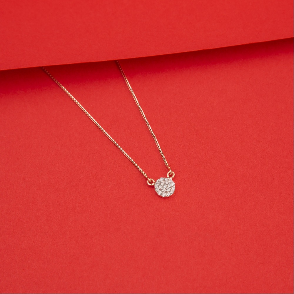 18kt diamond pendant