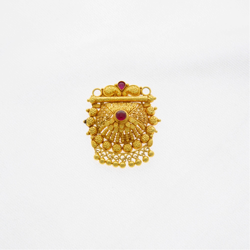 22kt Temple Gold Mangalsutra Pendant