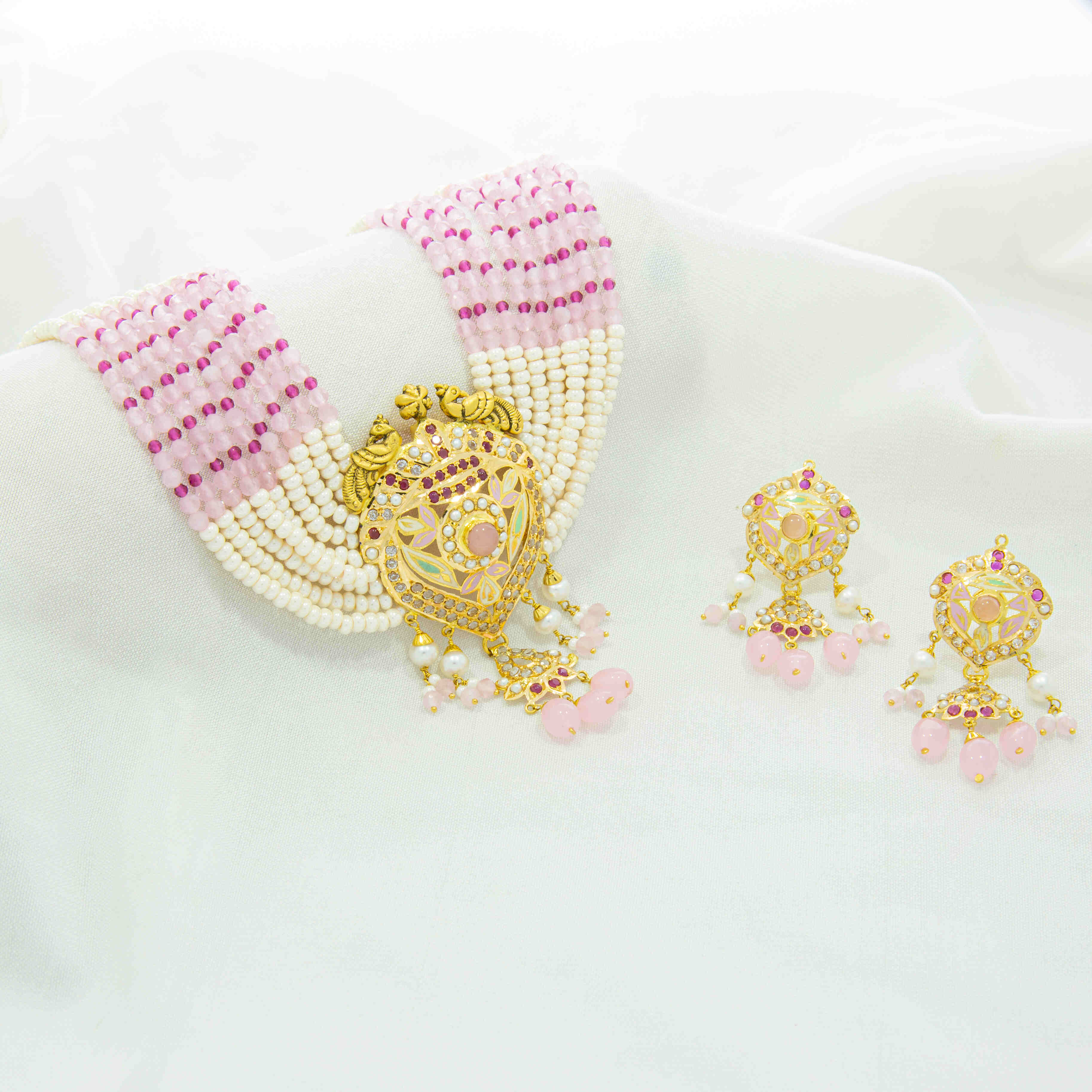 22kt gold euphoric choker necklace set