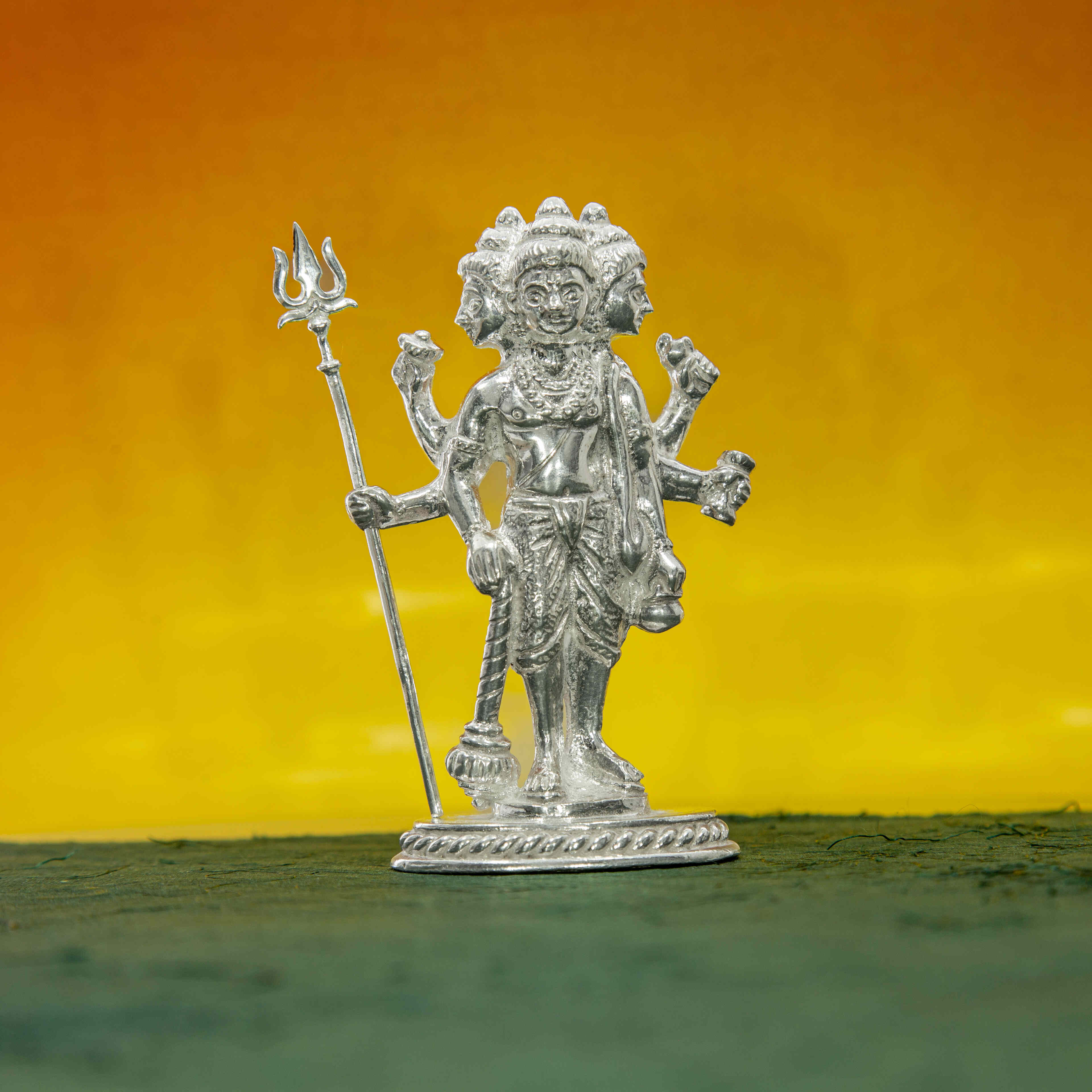 Silver lord datta idol