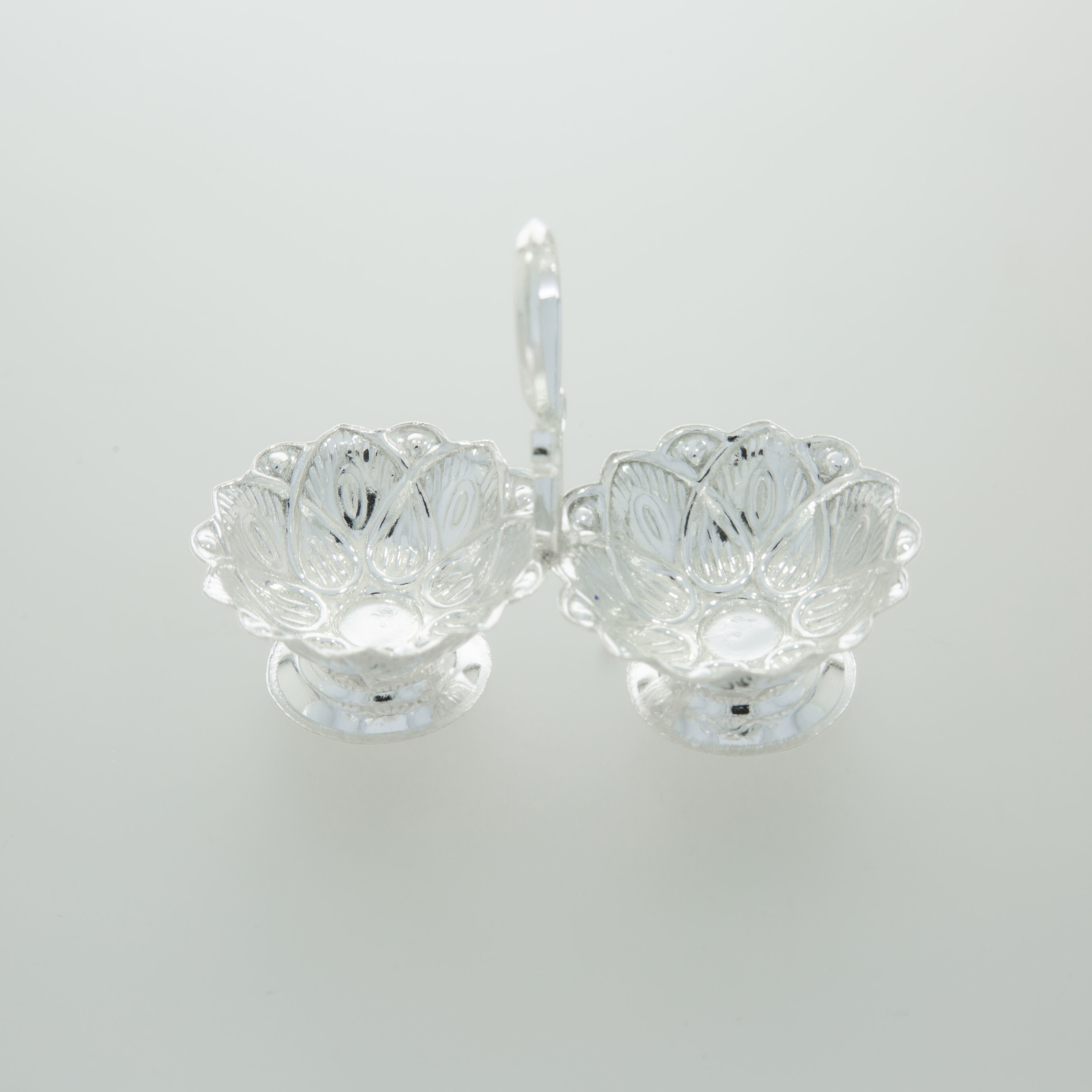 Lotus Shape kumkumvati in silver