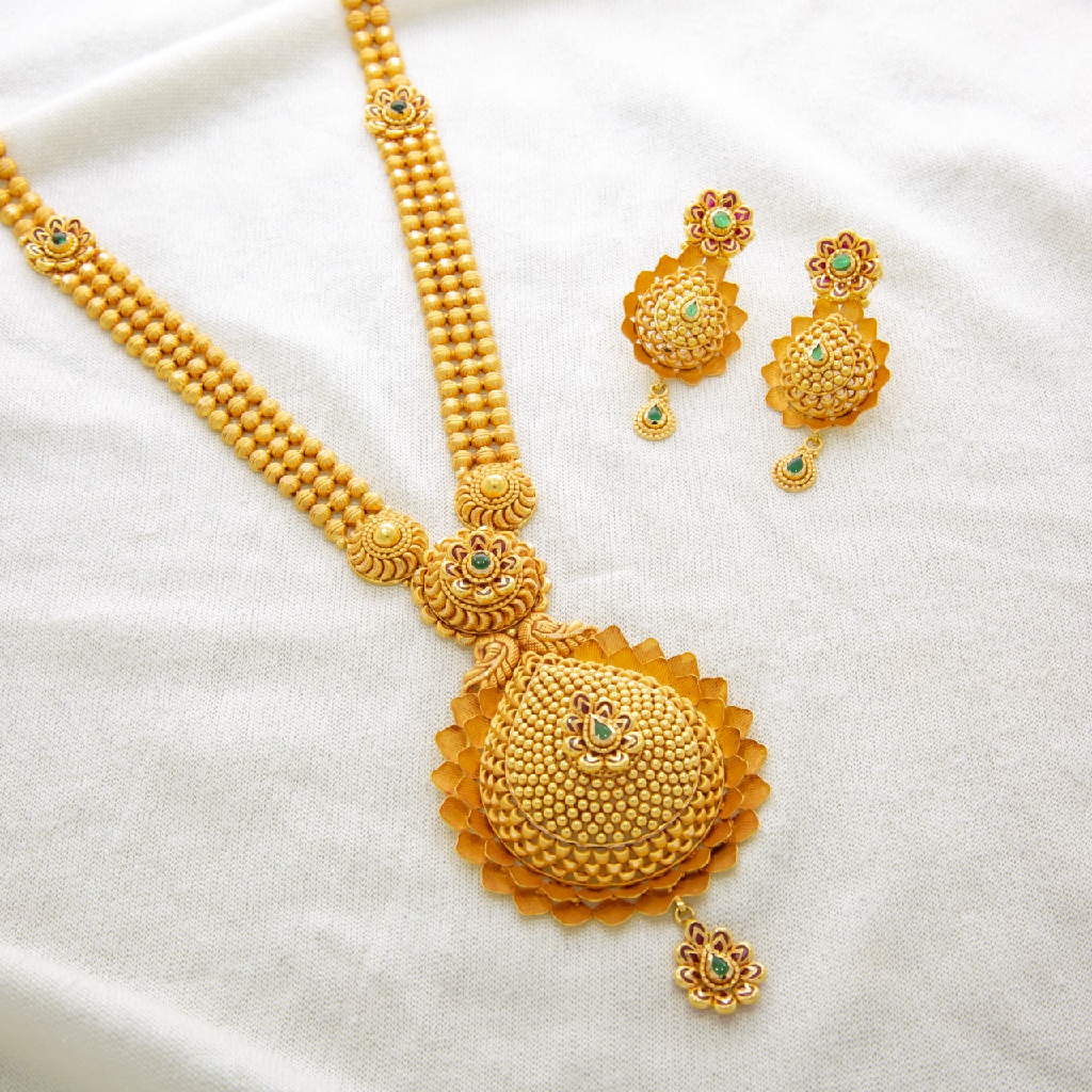 Elegant 22kt Bridal Necklace Set
