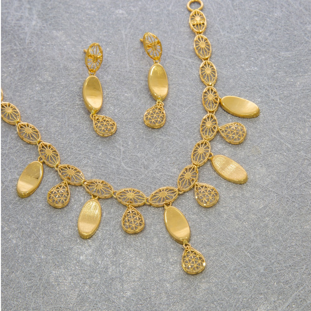 Stunning 22kt turkey pattern necklace set