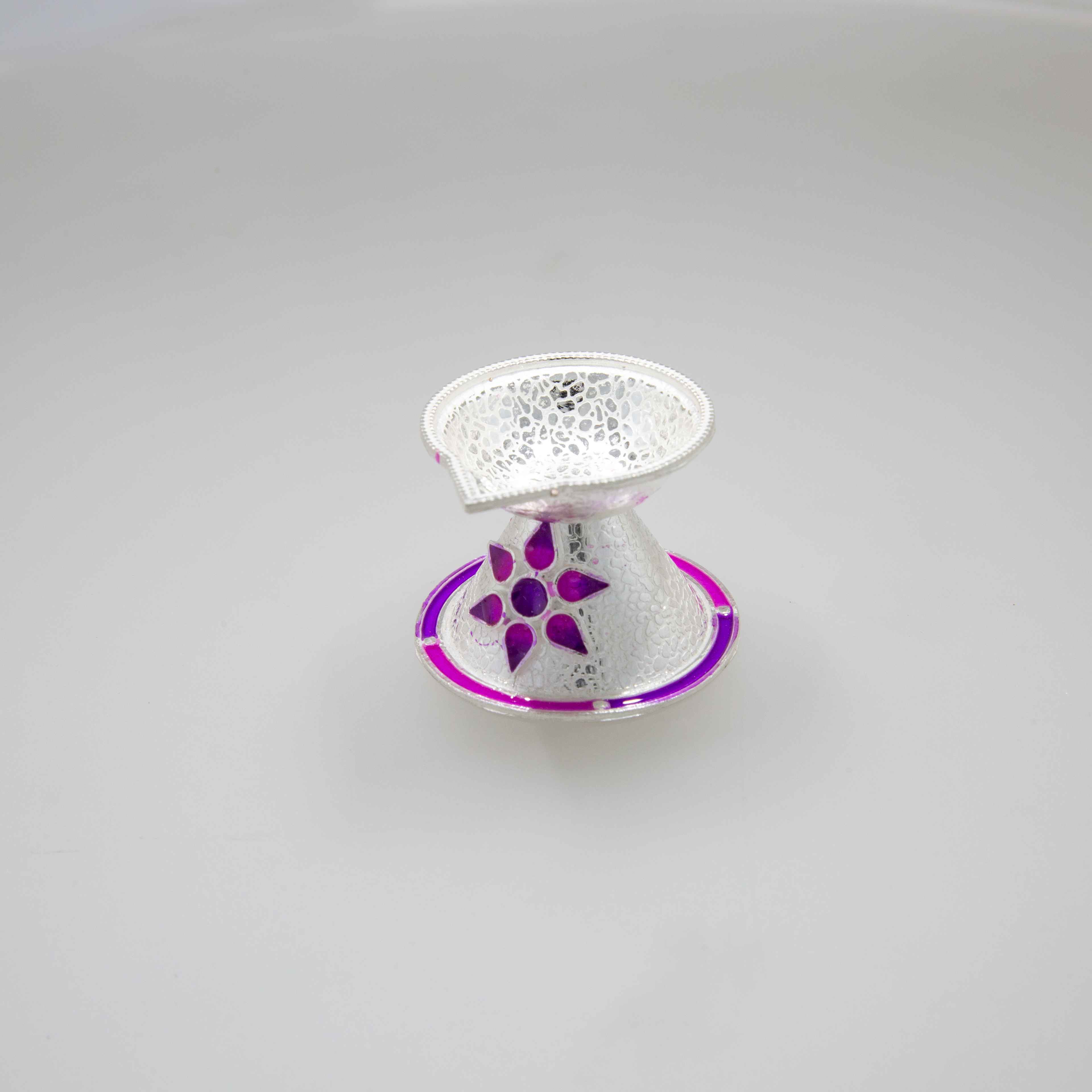 Designer Silver Diya Design
