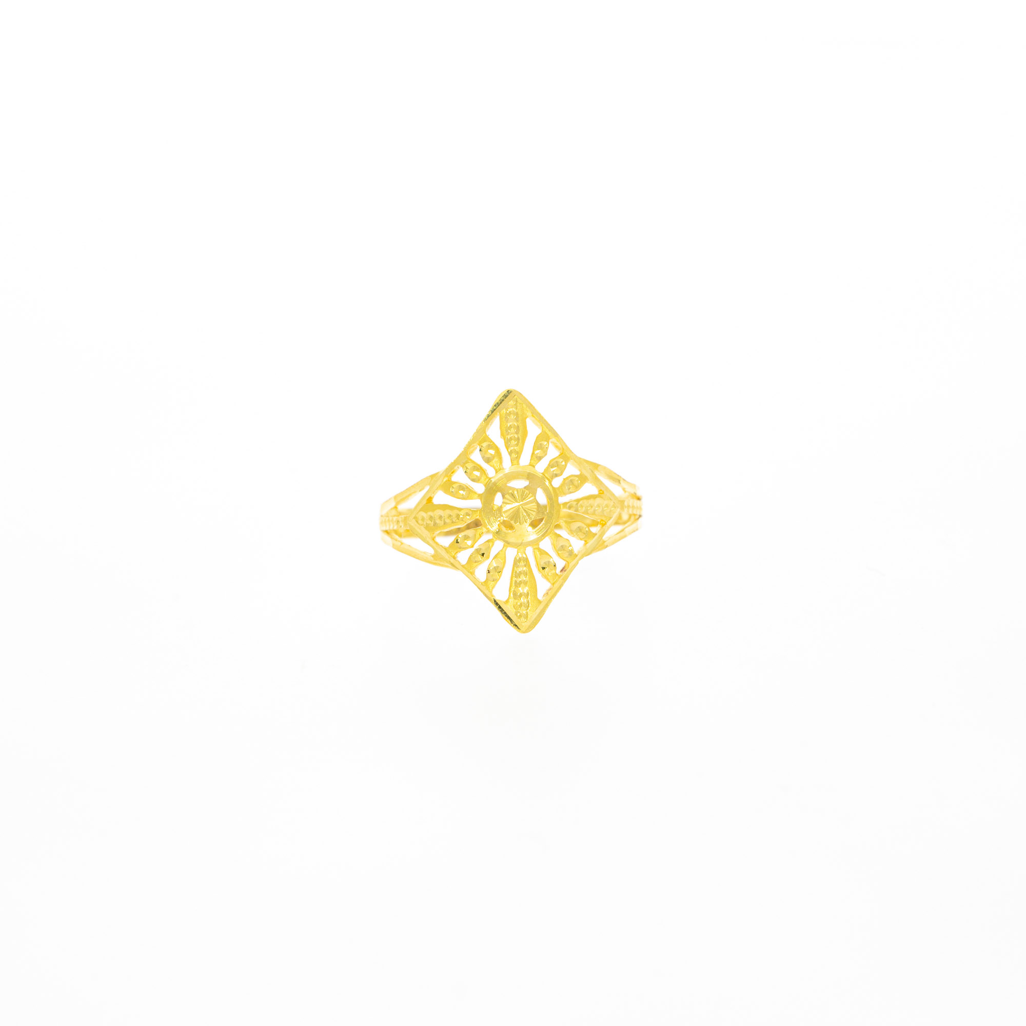 Square Design 22kt Gold Ring