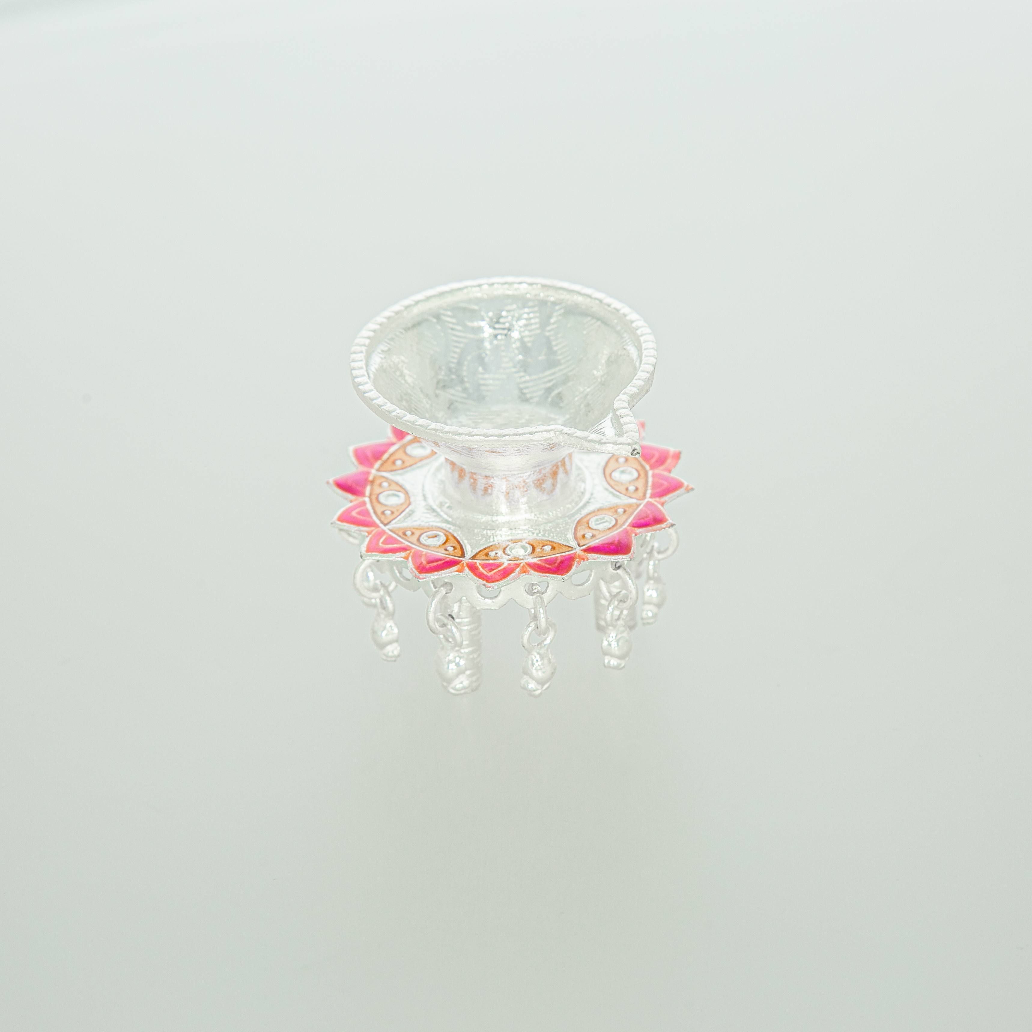 Enchanting Silver Diya Design