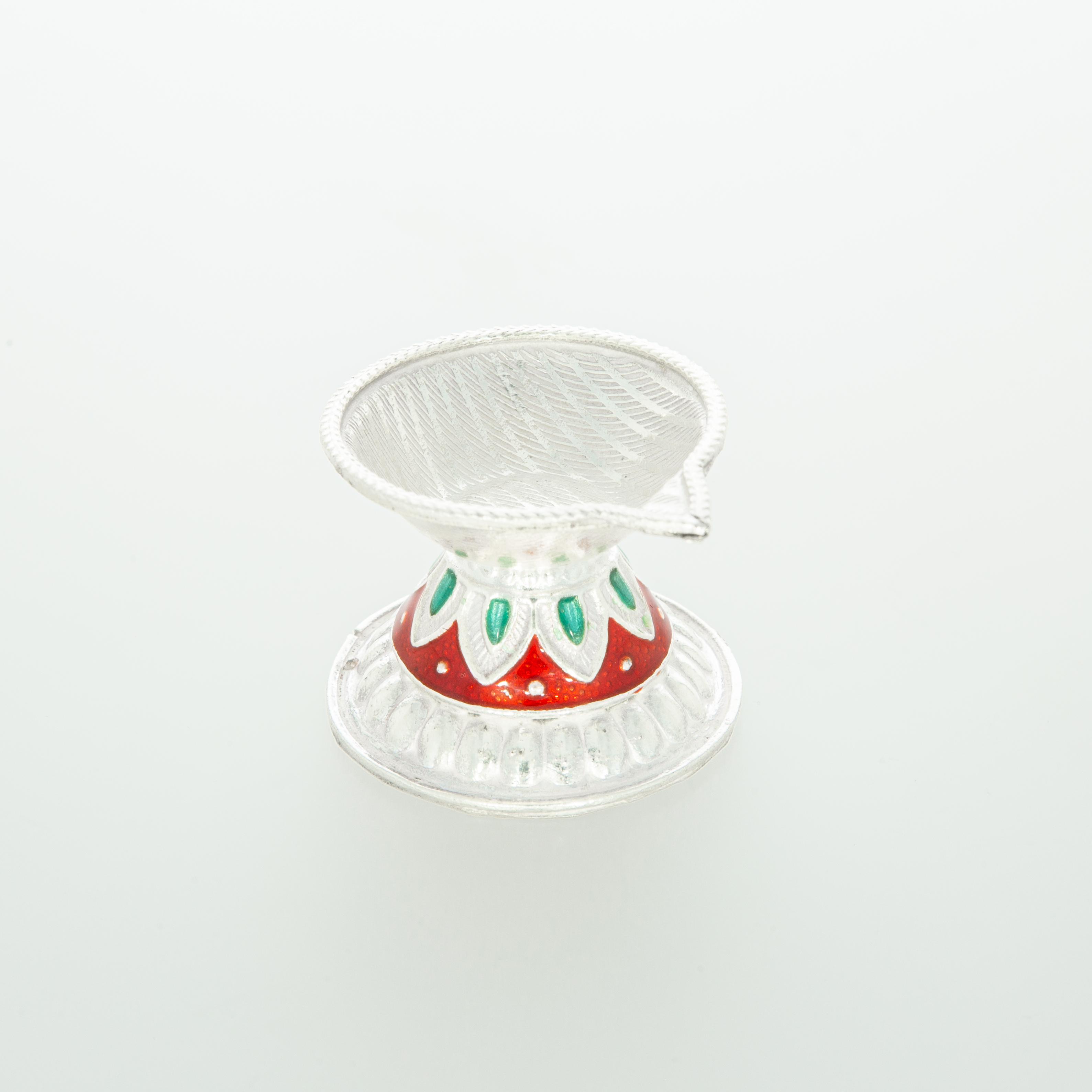 Silver Designer Oil Lamp