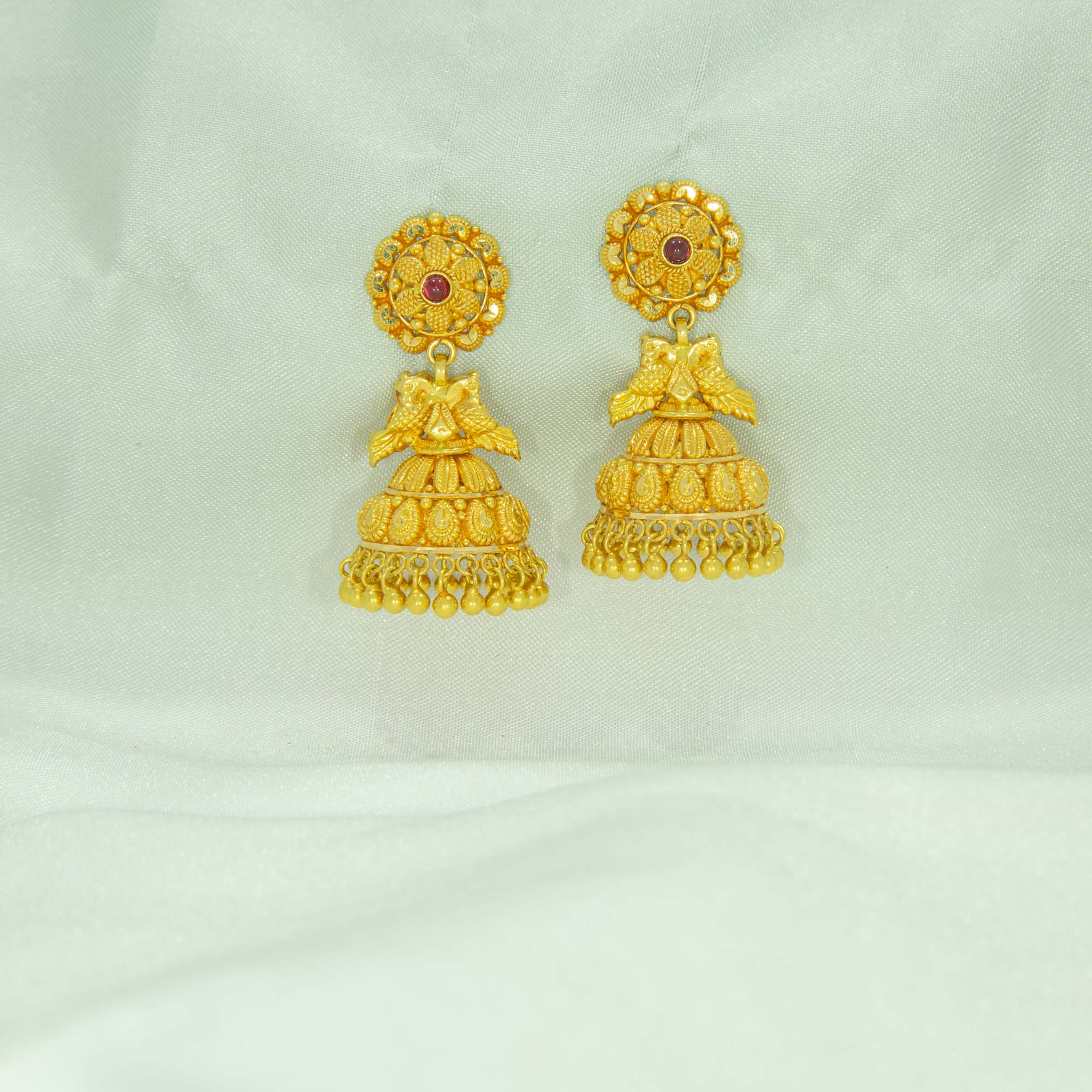Beautiful 22kt gold jhumka design