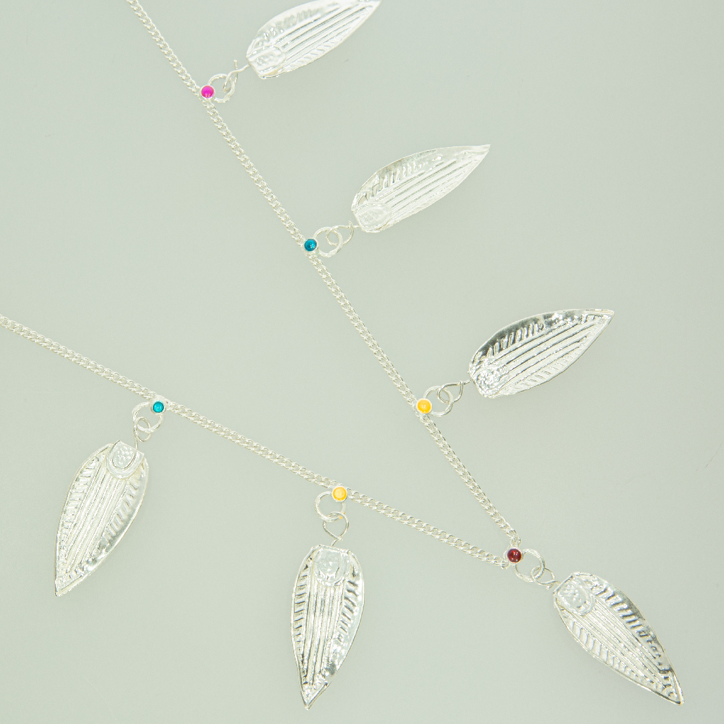 Silver Kevda Paan Haar