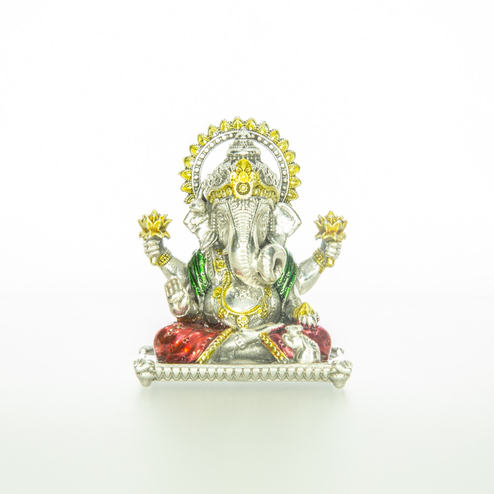 silver Ganpati Murti