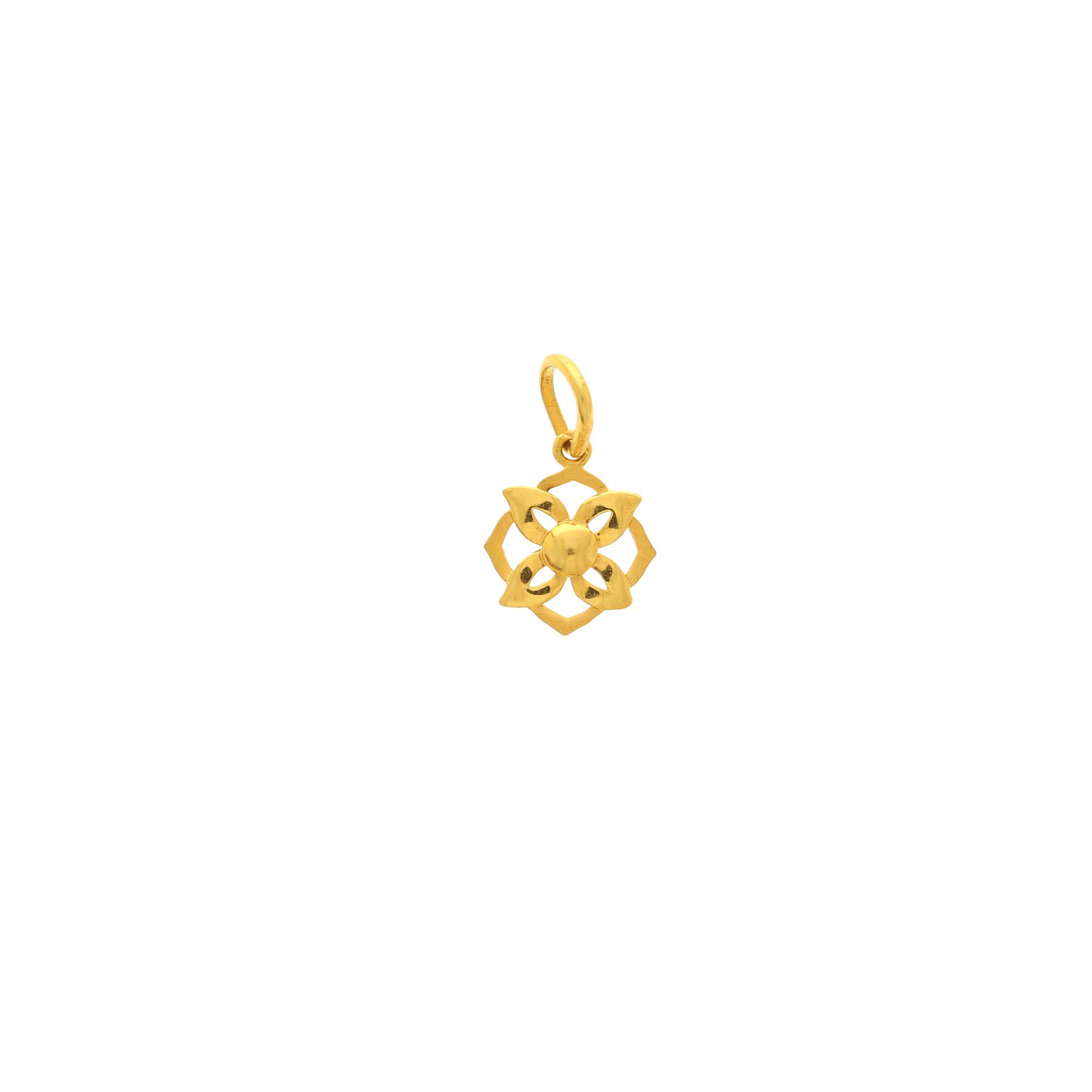 Simple 22kt gold pendant for women