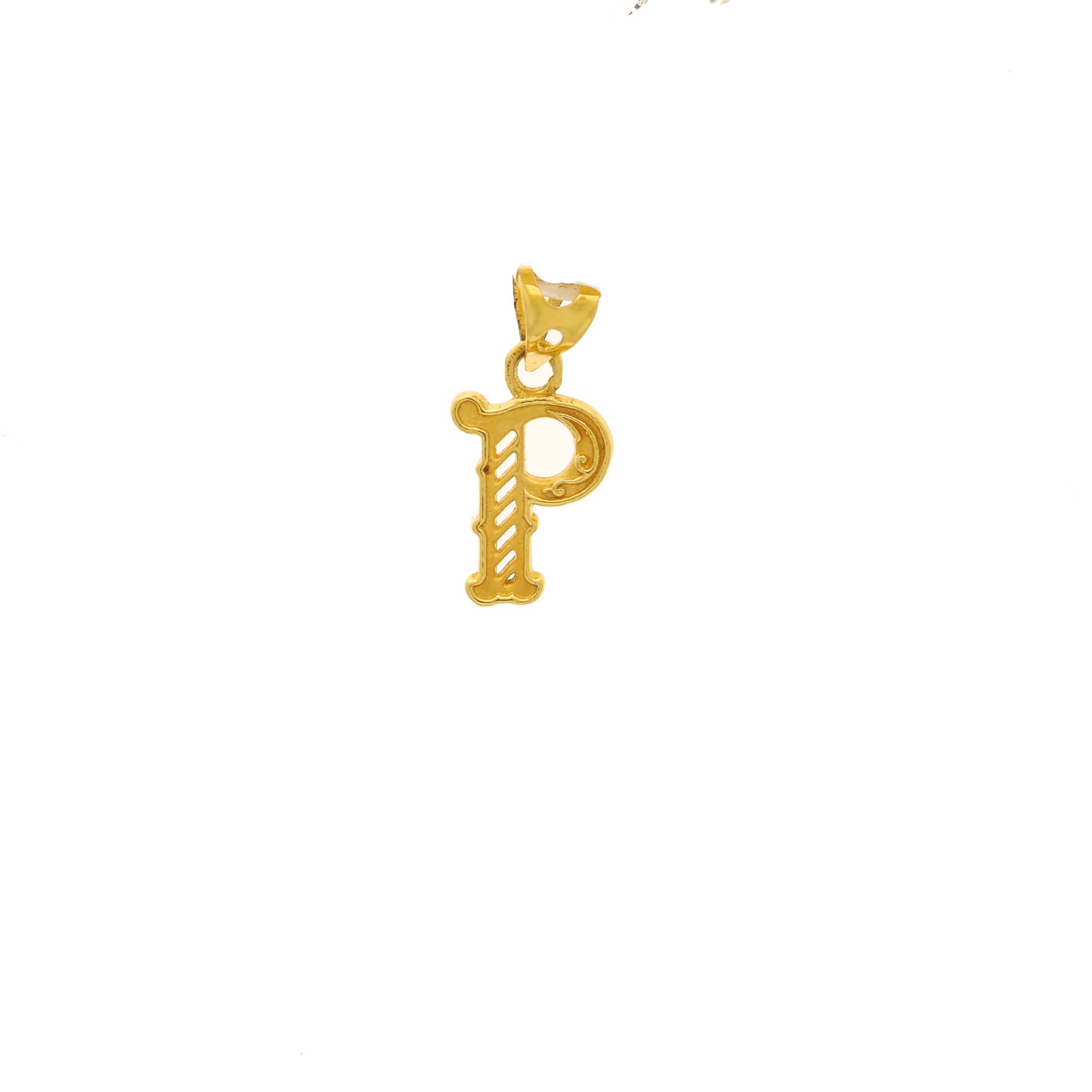 Designer T Letter 22kt Gold Pendant