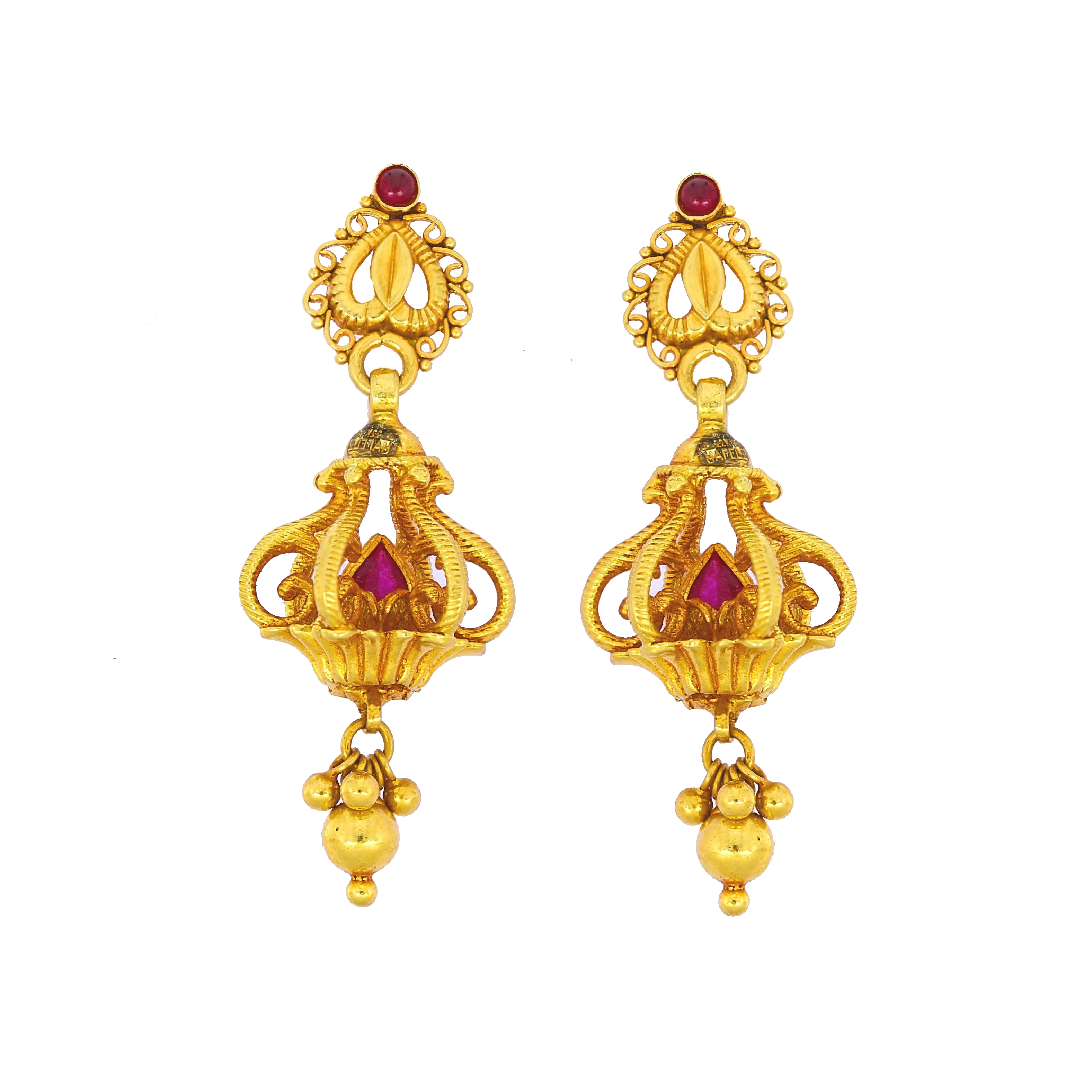 Fabulous bridal wear gold  jhumka design