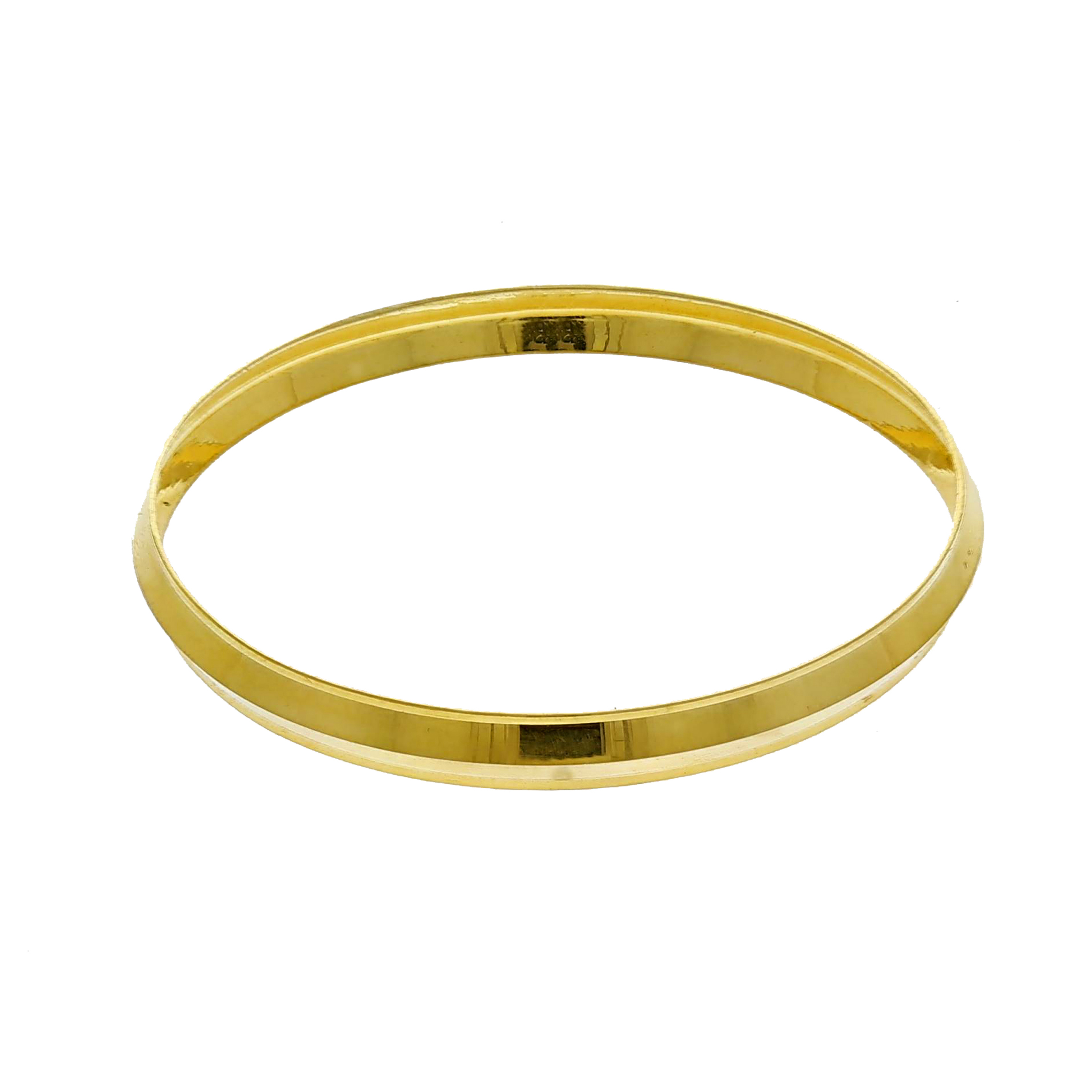 Yellow Gold Punjab Kada In 22kt For Boys