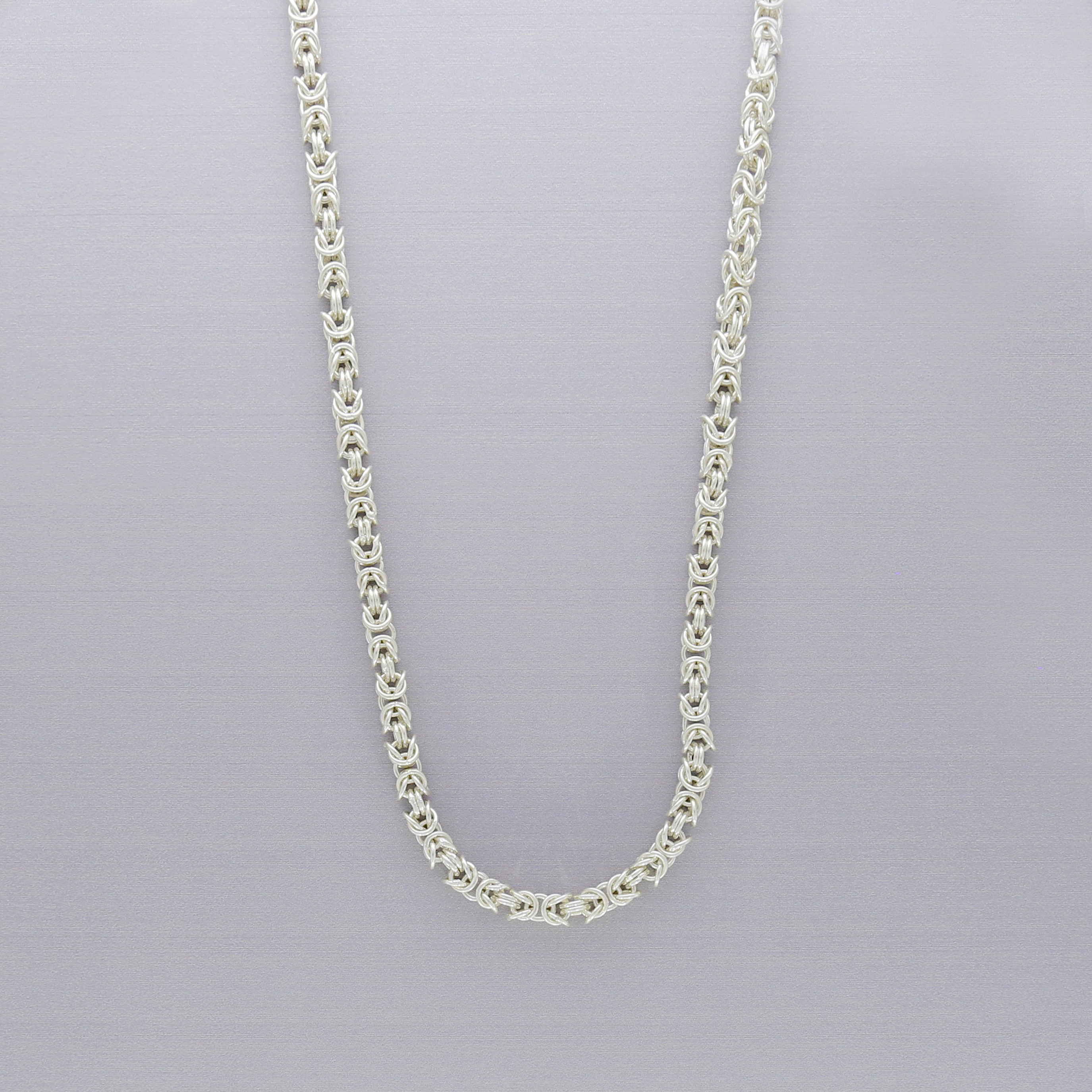 Vintage silver chain for men