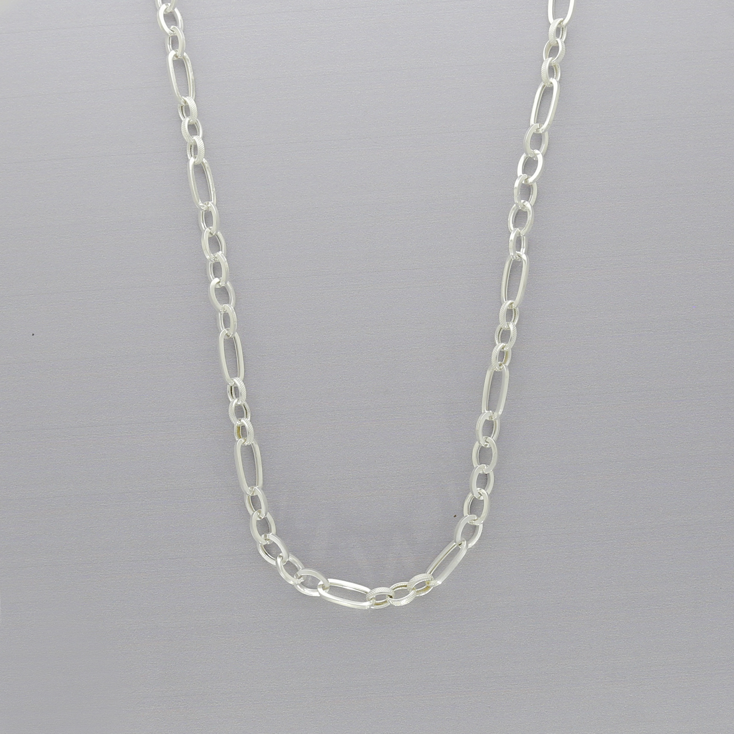 Designer silver chain for boys