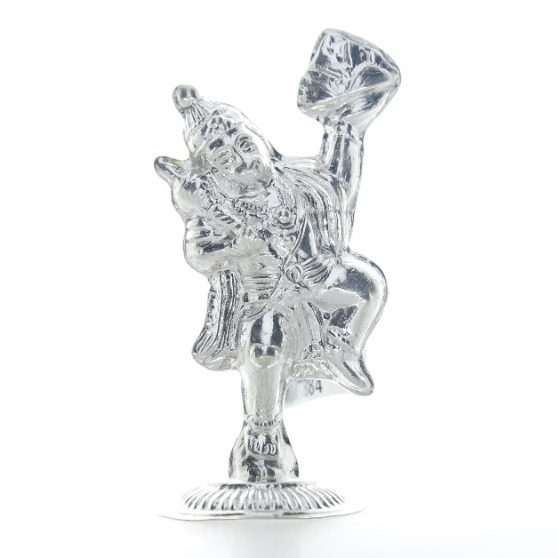 Silver Hanuman Idol For Pooja