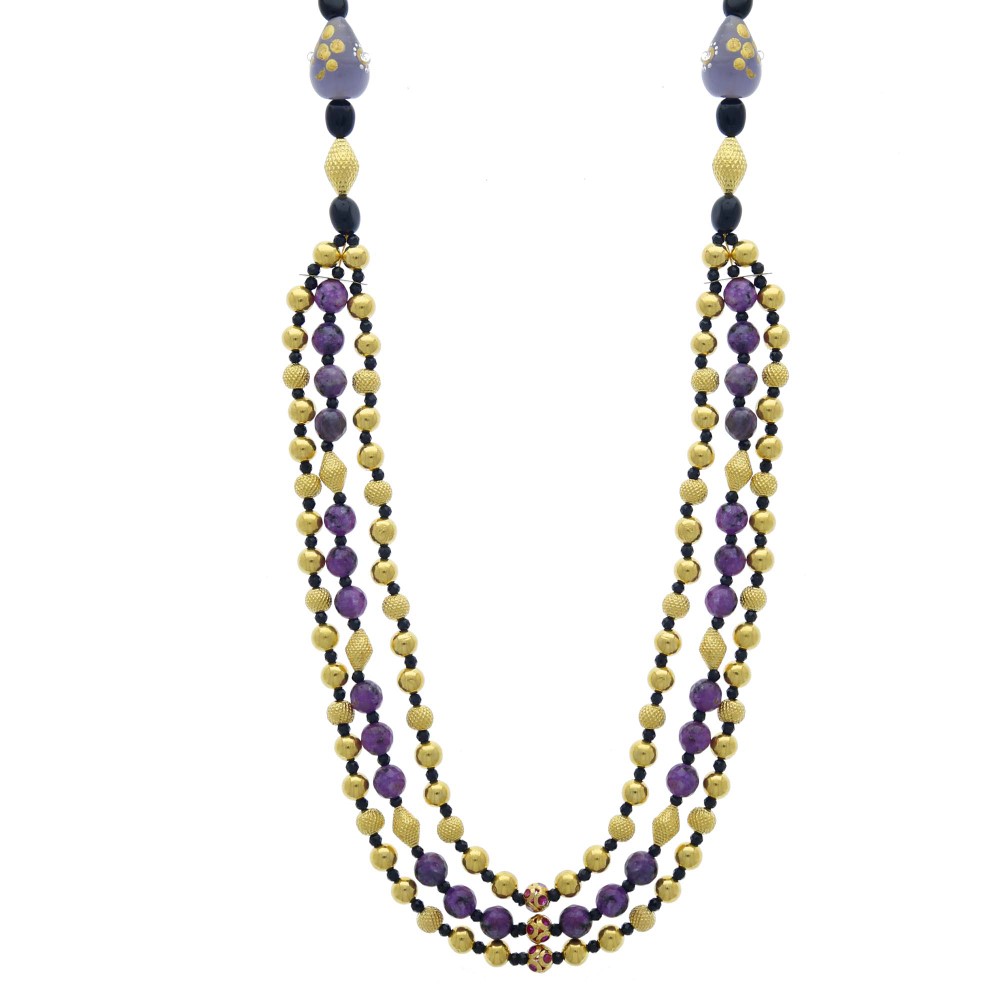 Bewitching gold mala 22carat for women