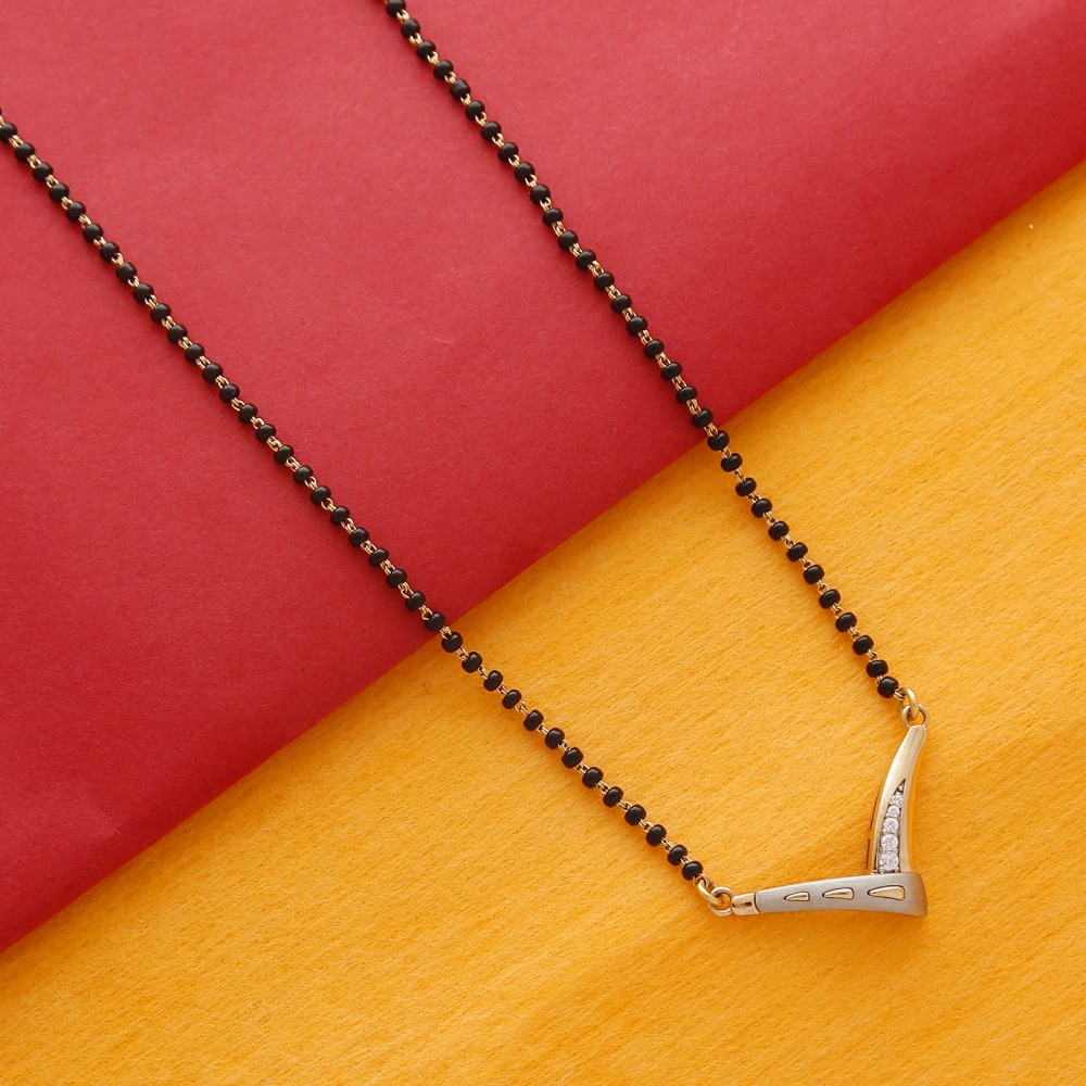 Beautiful 18karat Minimal Mangalsutra Design For Women