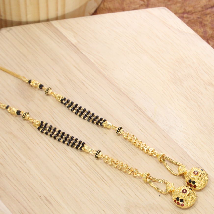 Brilliant 22k Gold Vati Mangalsutra Design