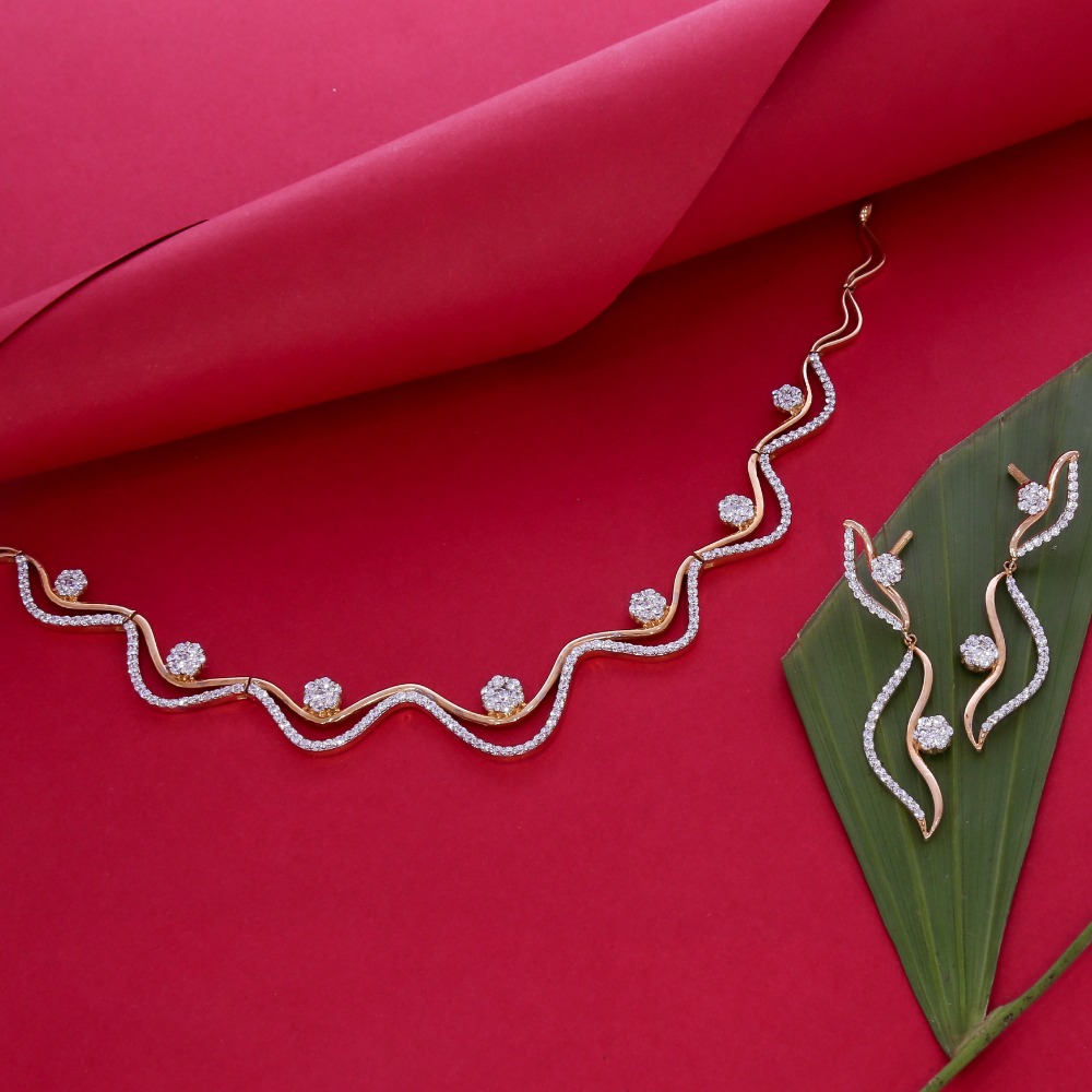 18ct rose gold fascinating pendant set